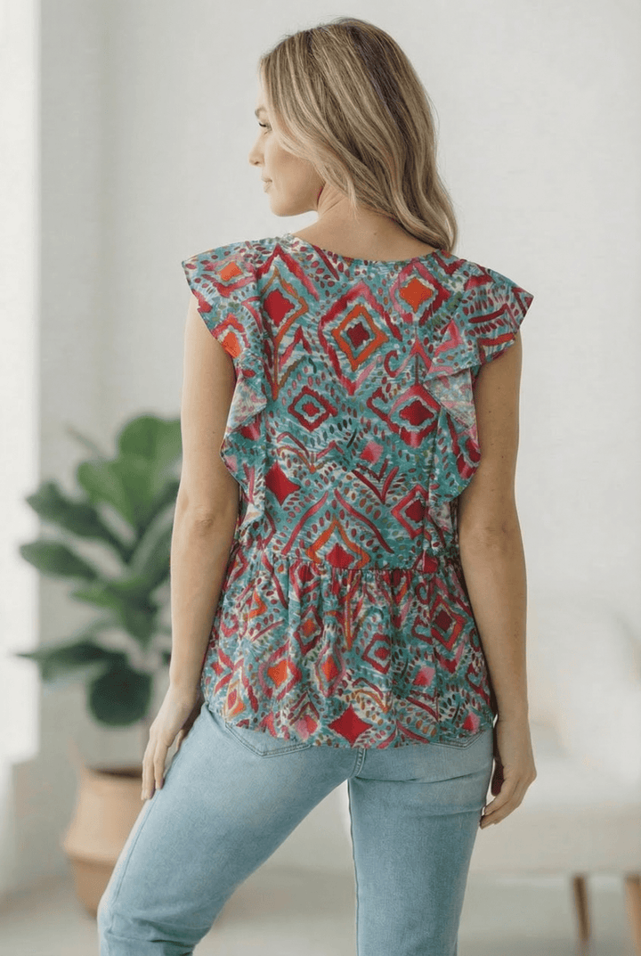Flirting in the Museum Emerald Blouse | Nikki &amp; Co. Boutique
