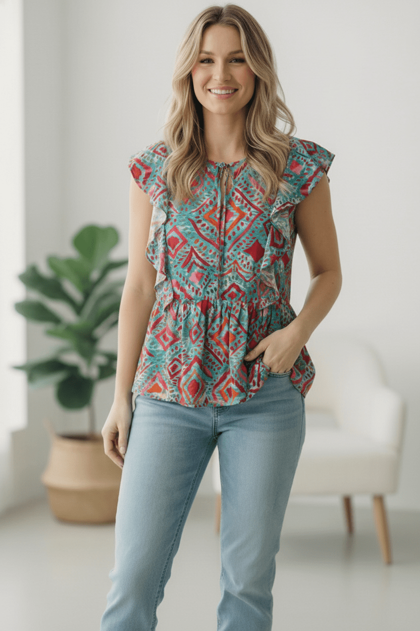 Flirting in the Museum Emerald Blouse | Nikki &amp; Co. Boutique