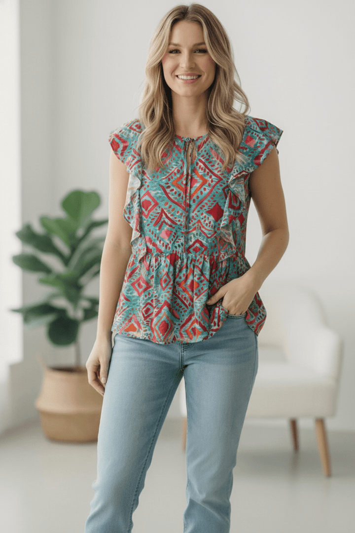 Flirting in the Museum Emerald Blouse | Nikki &amp; Co. Boutique