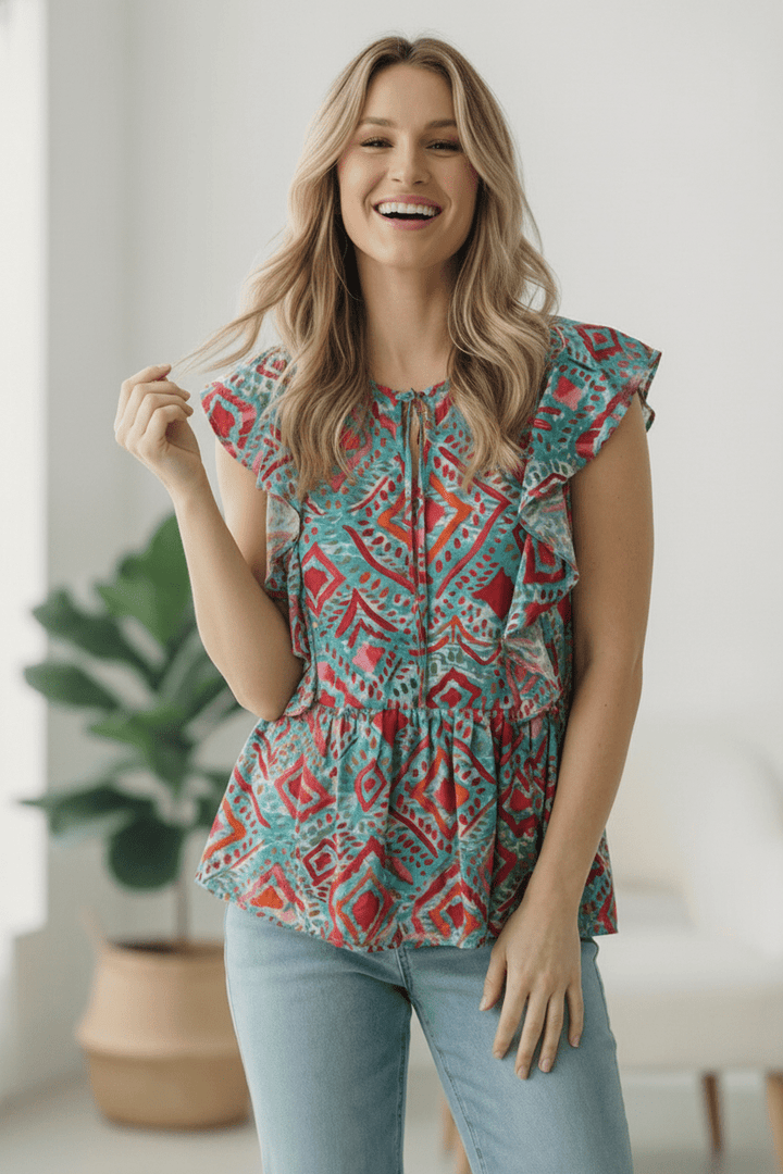 Flirting in the Museum Emerald Blouse | Nikki &amp; Co. Boutique