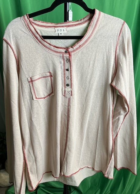 POL (NP) - Long Sleeve Cotton Jersey, 4 colors - Nikki and Co Boutique