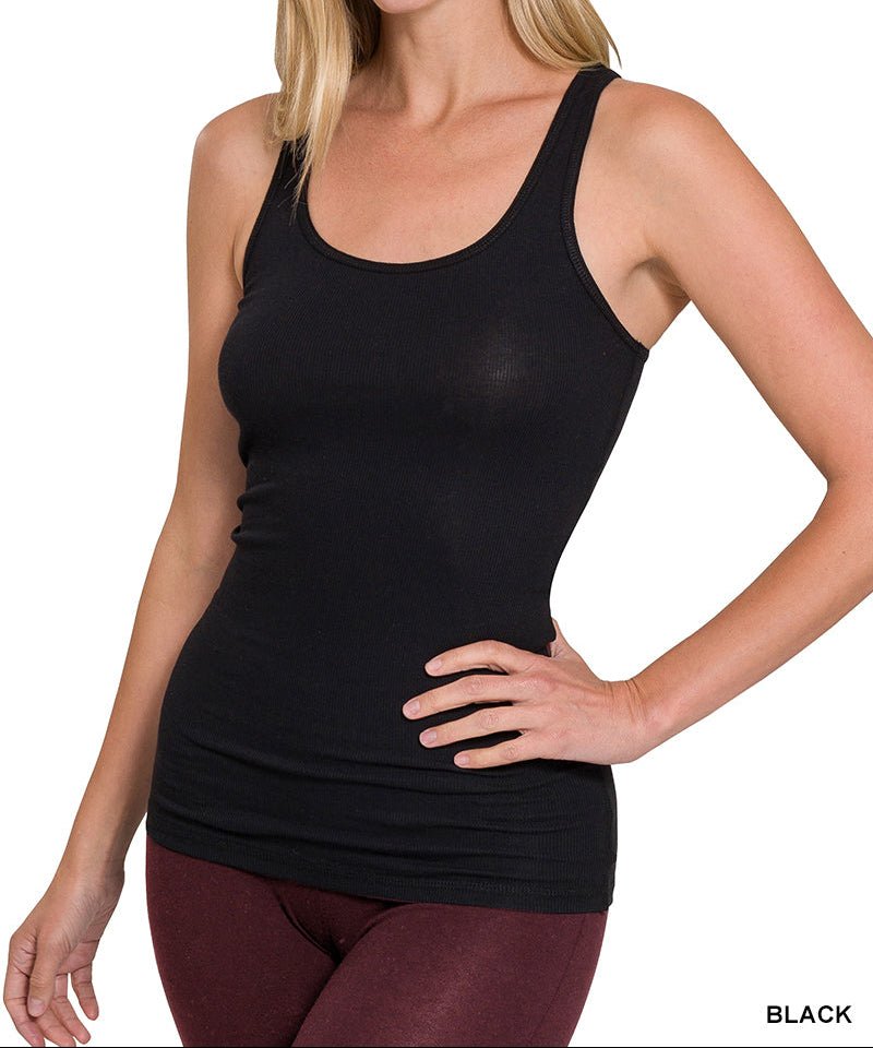 Nik's Picks (NP) - Zenana Ribbed Tank, 4 Colors | Nikki & Co. Boutique