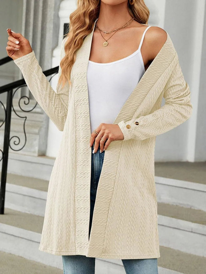 Open Front Long Sleeve Cardigan | Nikki &amp; Co. Boutique