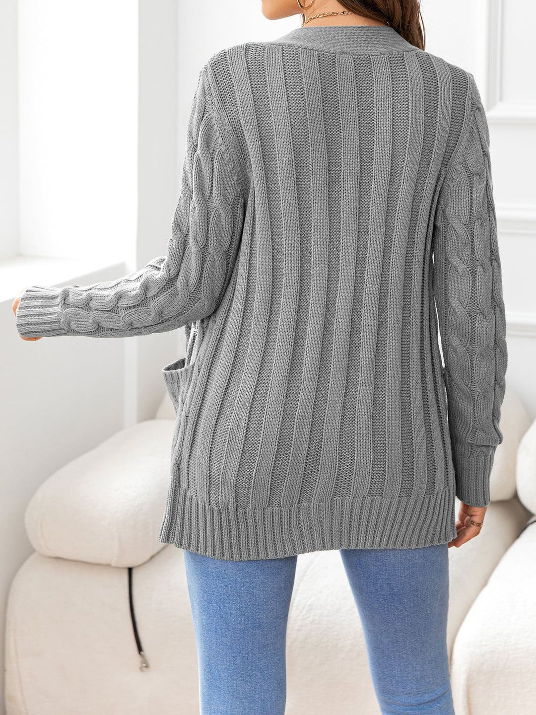 Button Down Cable-Knit Cardigan | Nikki &amp; Co. Boutique
