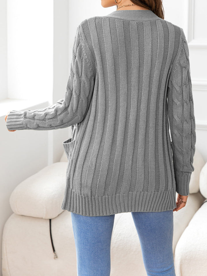 Button Down Cable-Knit Cardigan | Nikki &amp; Co. Boutique