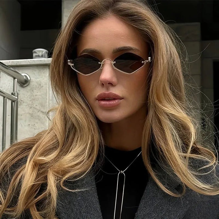 Cat Eye Sunglasses with Gold Metal Frame | Nikki &amp; Co. Boutique