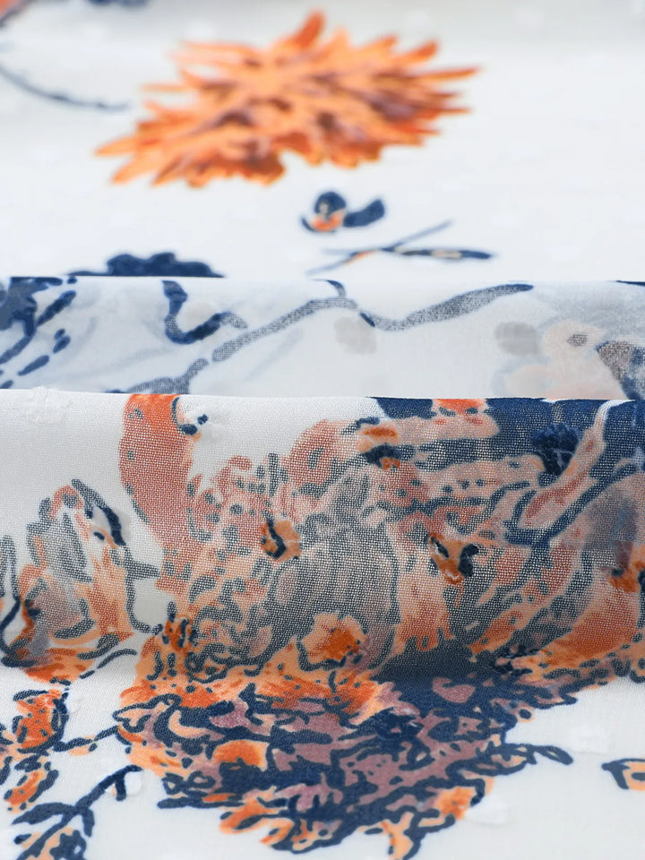 Floral Print Open Front Cover Up - Nikki &amp; Co. Boutique
