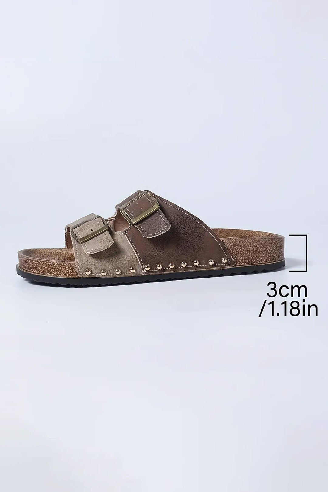 Western Suede Rivet Slip - On Sandals - 4 Colors (NP) - Nikki &amp; Co. Boutique