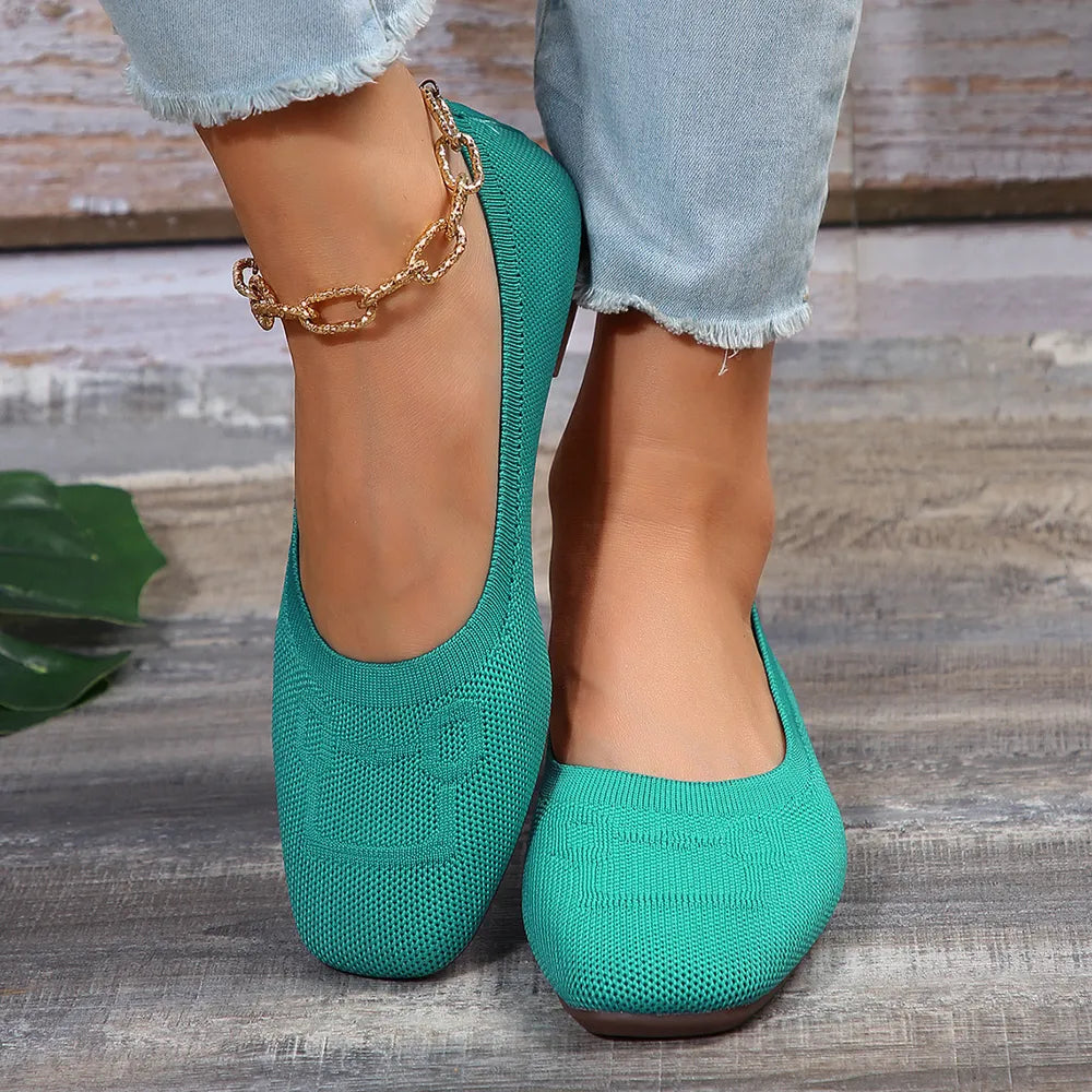 Square Toe Flat Slip-Ons | Nikki &amp; Co. Boutique