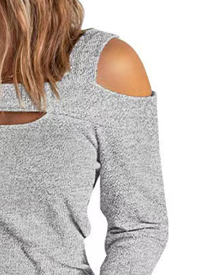 Full Size Cutout Cold Shoulder Blouse | Nikki &amp; Co. Boutique