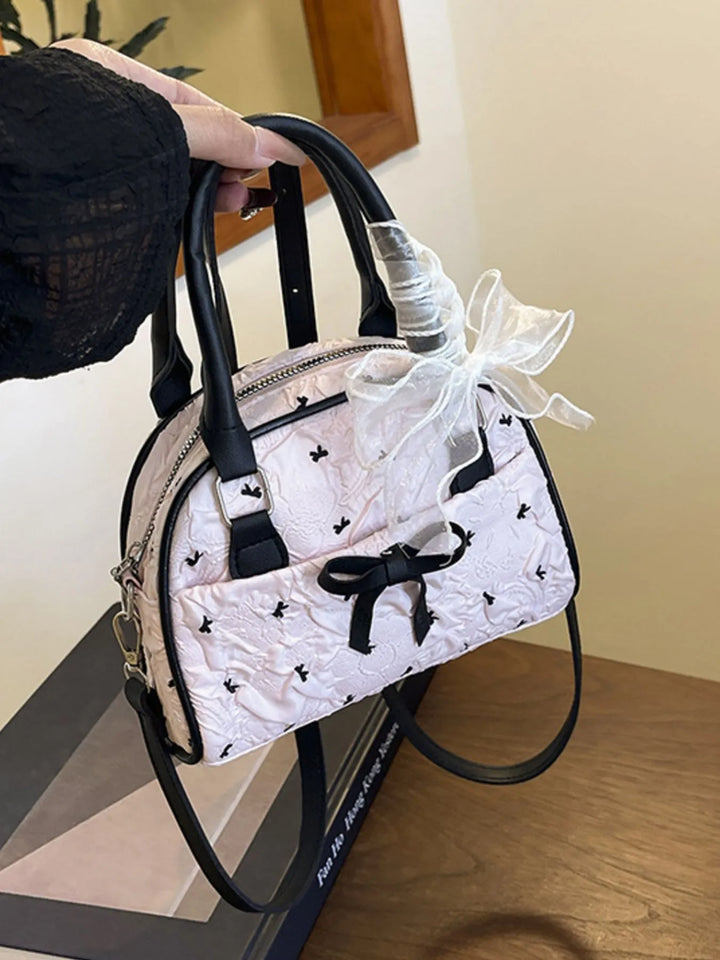 Ruched Bow Crossbody Bag - Nikki &amp; Co. Boutique