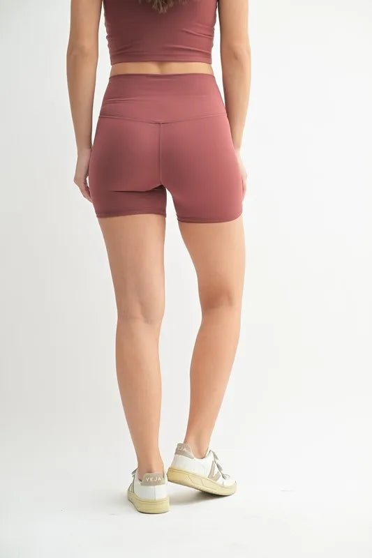 MONO B Venice Cloud Light Contour Biker Shorts - Nikki and Co Boutique