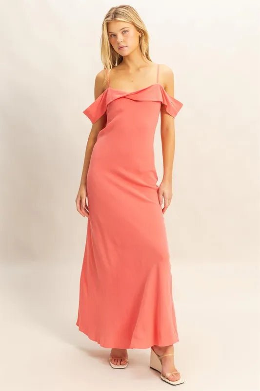 HYFVE Flattering Fit Cami Maxi Dress in Pink - Nikki &amp; Co. Boutique