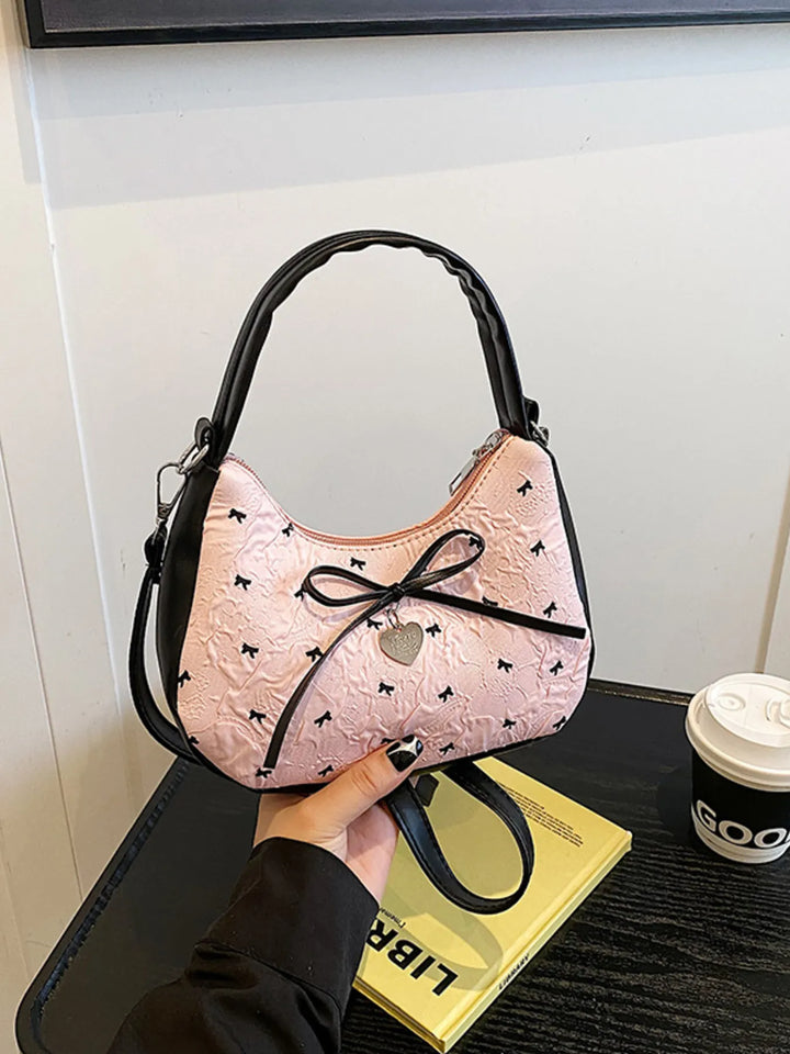 Printed Bow Shoulder Bag - Nikki &amp; Co. Boutique
