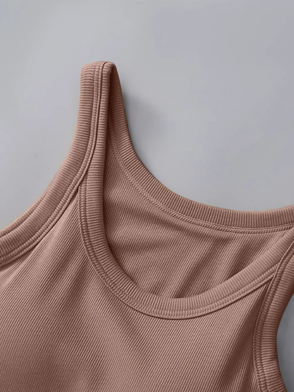 Round Neck Tank with Built - In Bra - Nikki &amp; Co. Boutique