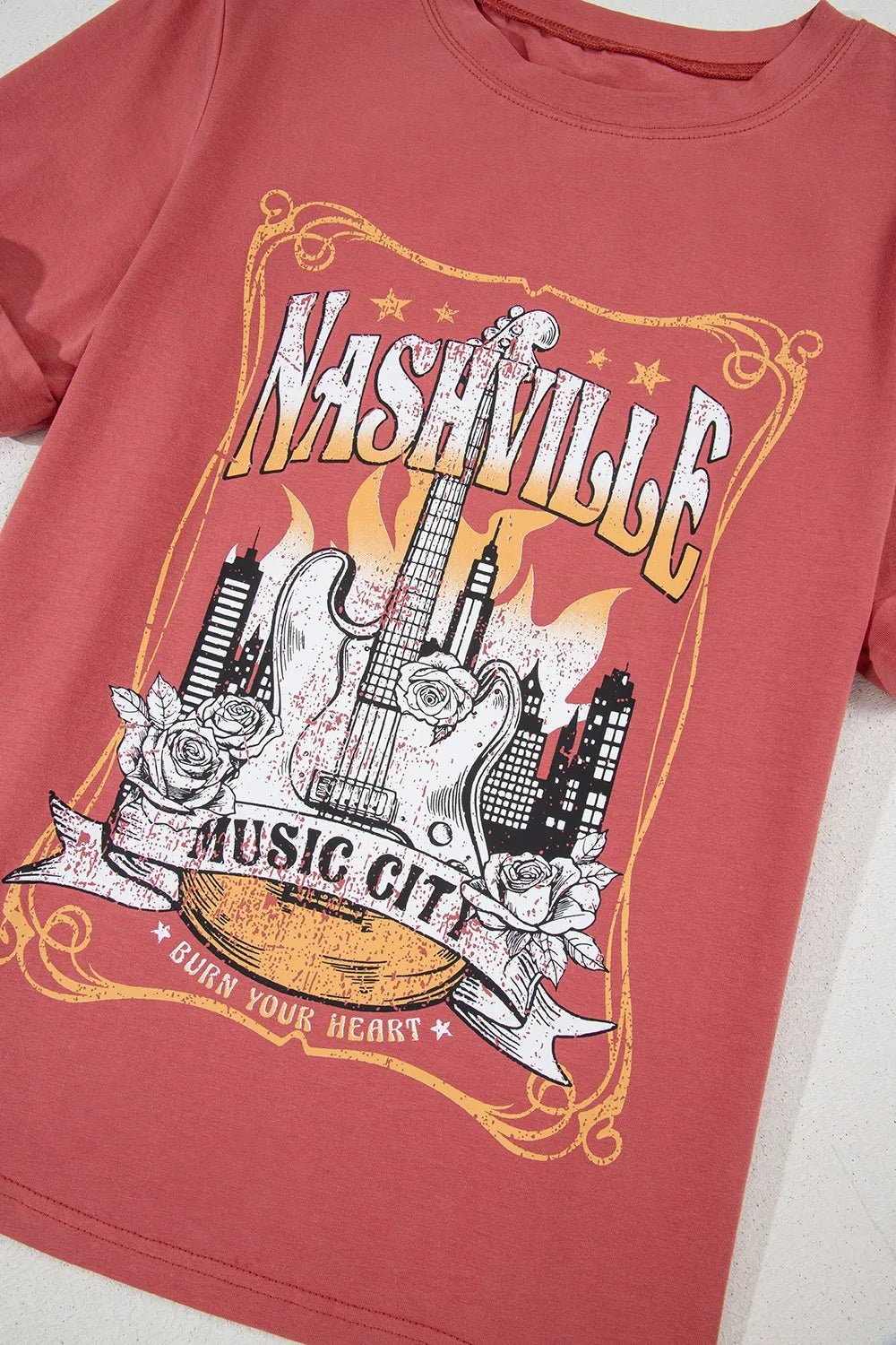 Mineral Nashville Music City Graphic Retro T-Shirt - Nikki &amp; Co. Boutique