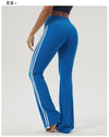Women's New Color Stripes Hip-Lifting Fitness Dance Bell-Bottoms  Yoga Pant