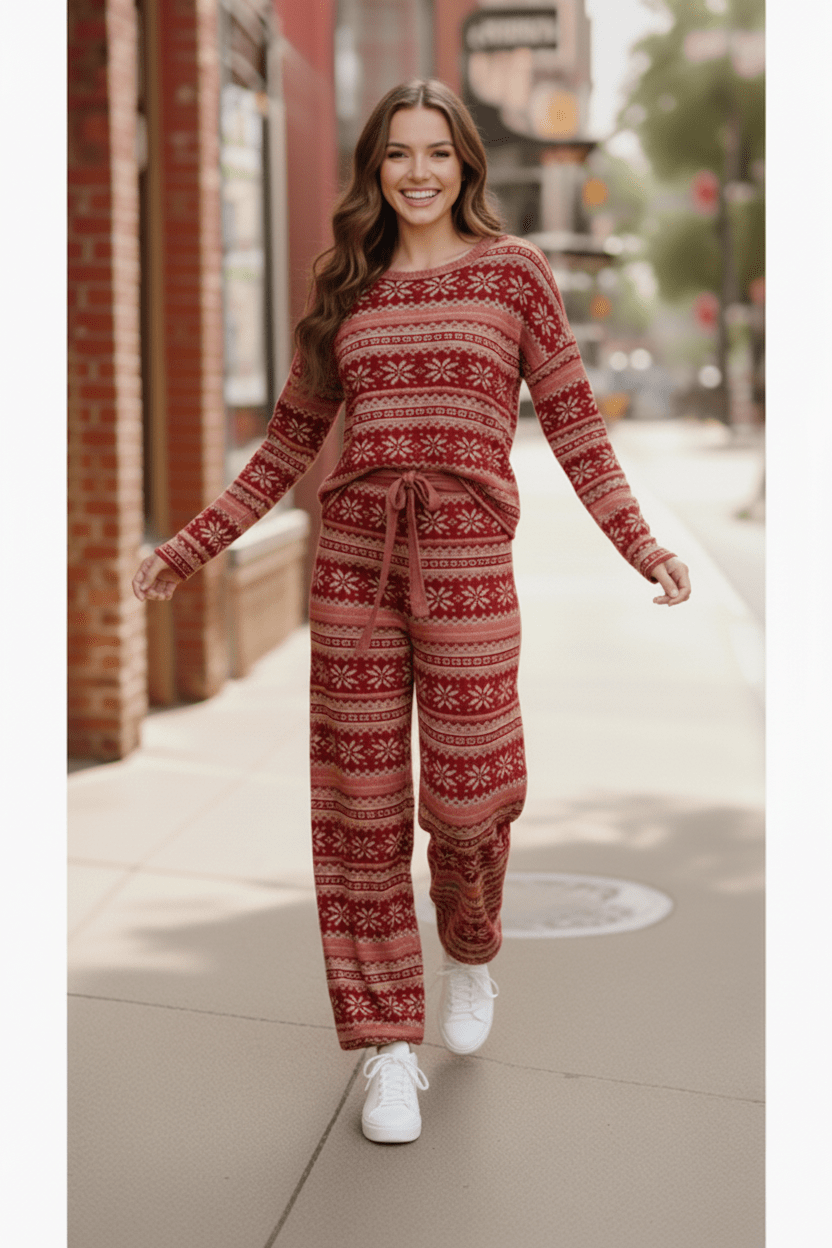 Red Fair Isle Sets | Nikki &amp; Co. Boutique