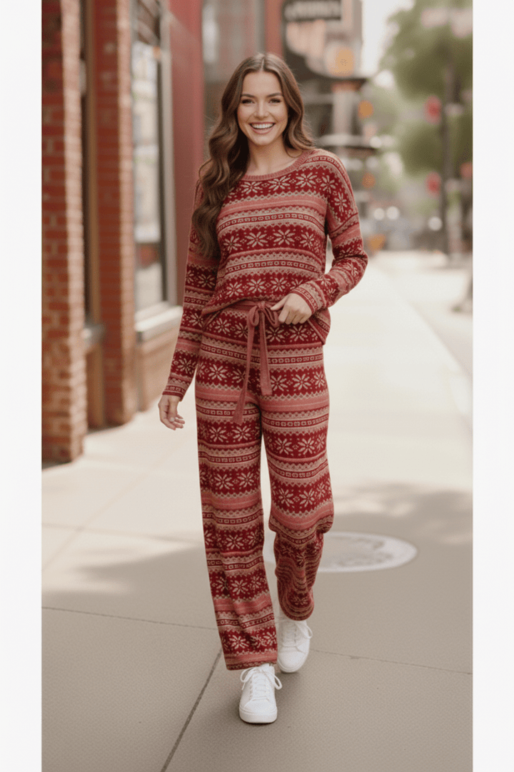 Red Fair Isle Sets | Nikki &amp; Co. Boutique