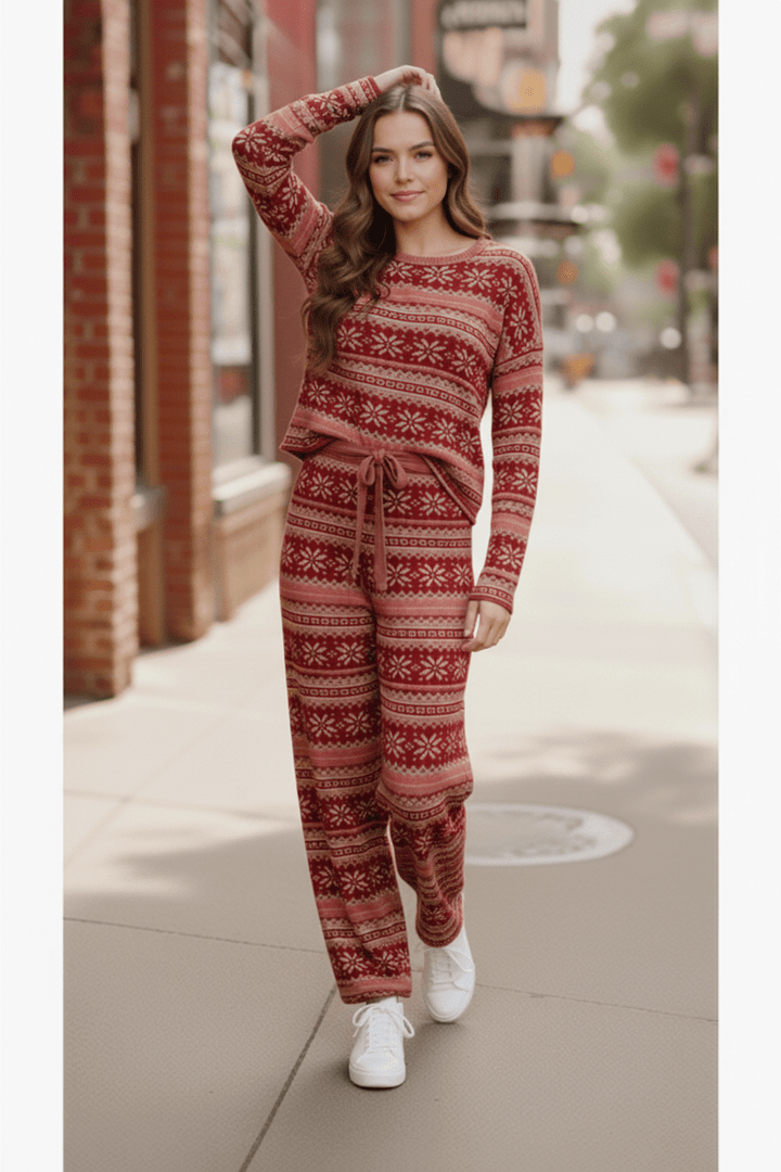 Red Fair Isle Sets | Nikki &amp; Co. Boutique