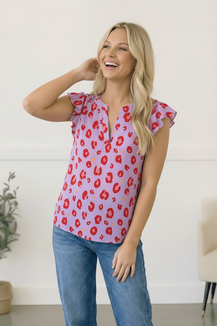 Wild Berry Ruffles Blouse | Nikki &amp; Co. Boutique