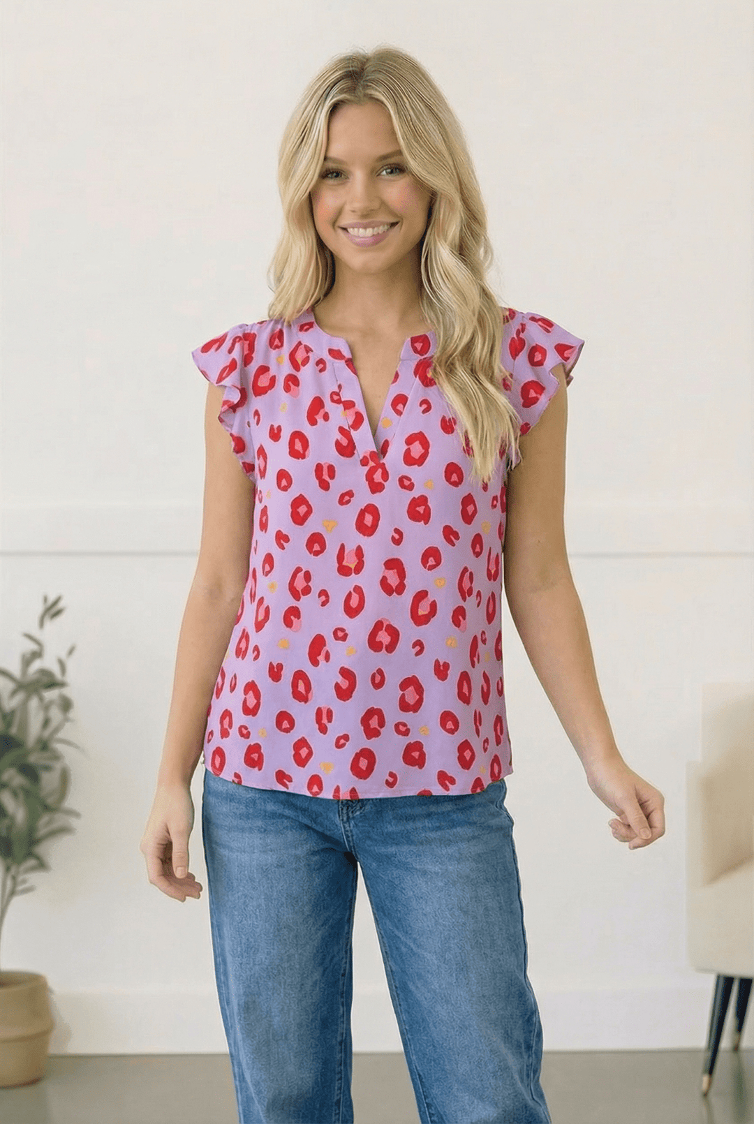 Wild Berry Ruffles Blouse | Nikki &amp; Co. Boutique