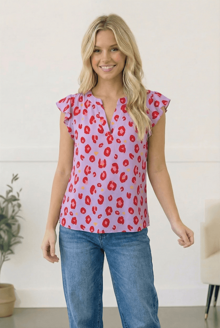 Wild Berry Ruffles Blouse | Nikki &amp; Co. Boutique
