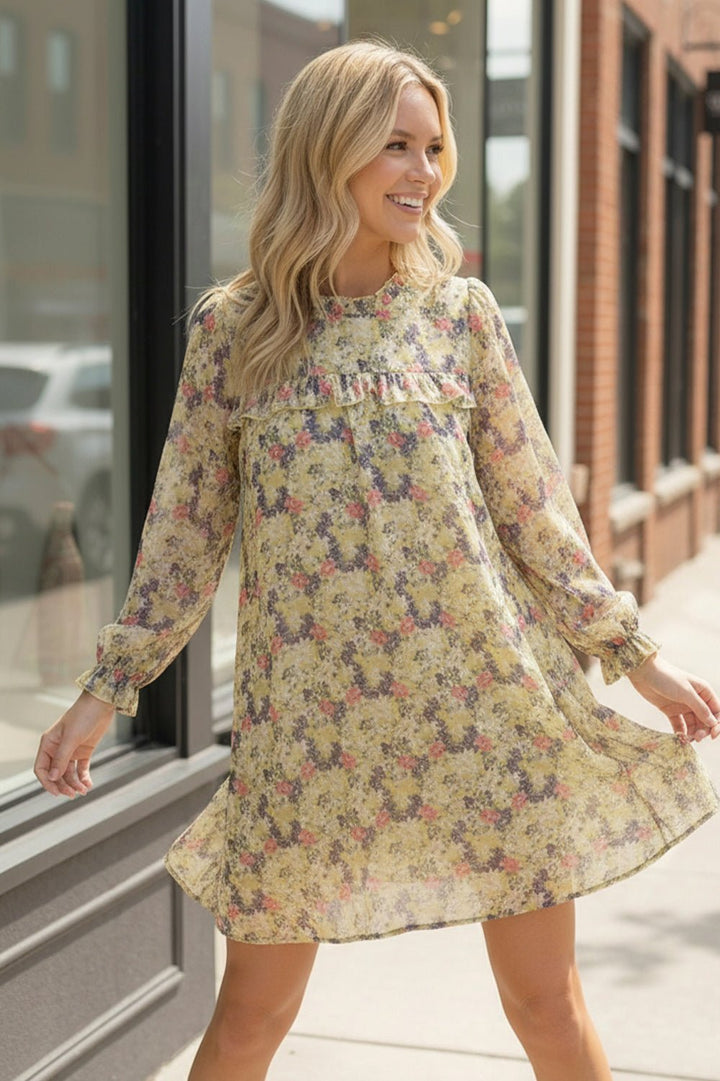 Honey Blossom Woven Lined Dress | Nikki &amp; Co. Boutique