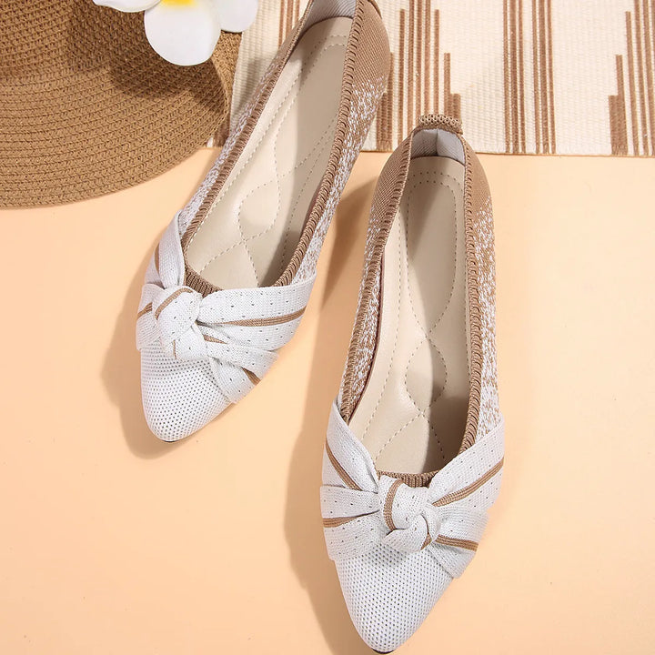 Contrast Point Toe Flats Slip-Ons | Nikki &amp; Co. Boutique