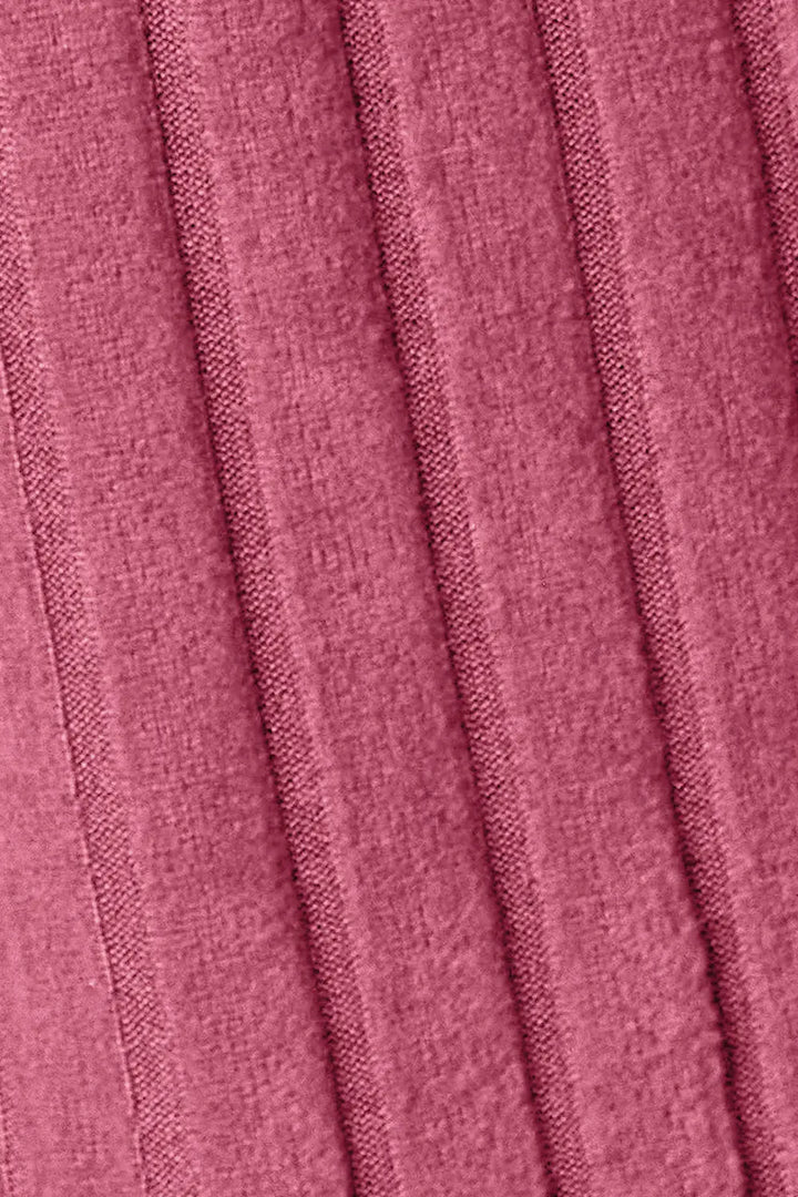 Close-up of pleated pink fabric