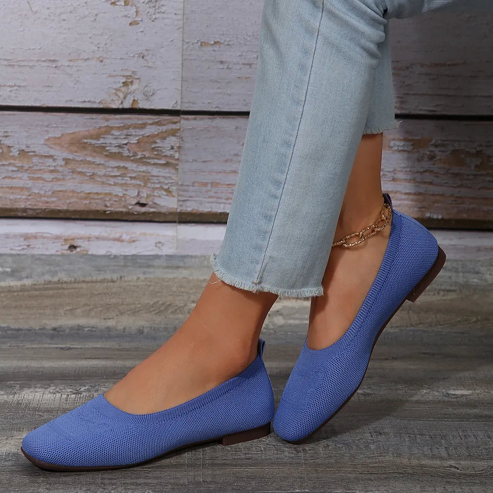 Square Toe Flat Slip-Ons | Nikki &amp; Co. Boutique
