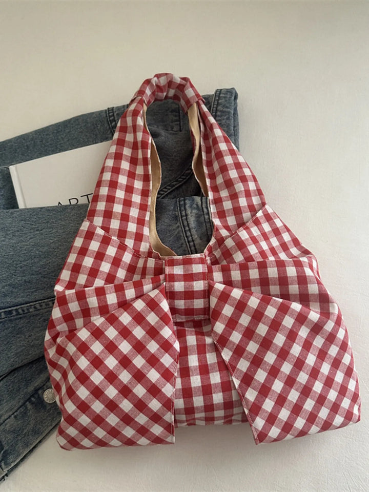 Ruched Bow Shoulder Bag - Nikki &amp; Co. Boutique