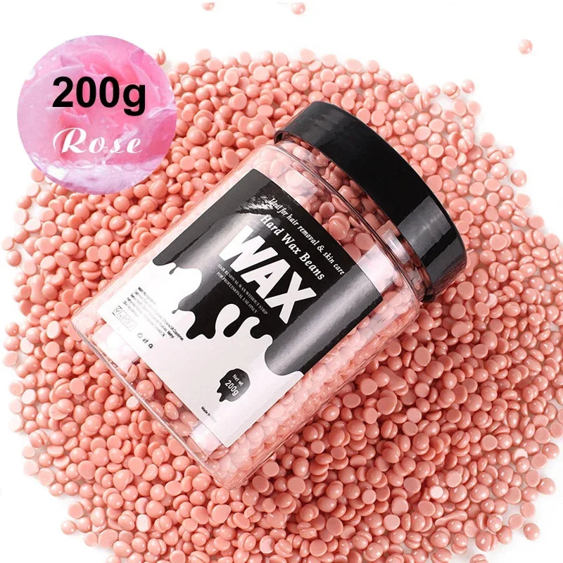 Unisex Painless Hot Wax Beads 200g-400g - Fast Waxing for Bikini Area, Face, and Body Hair Removal