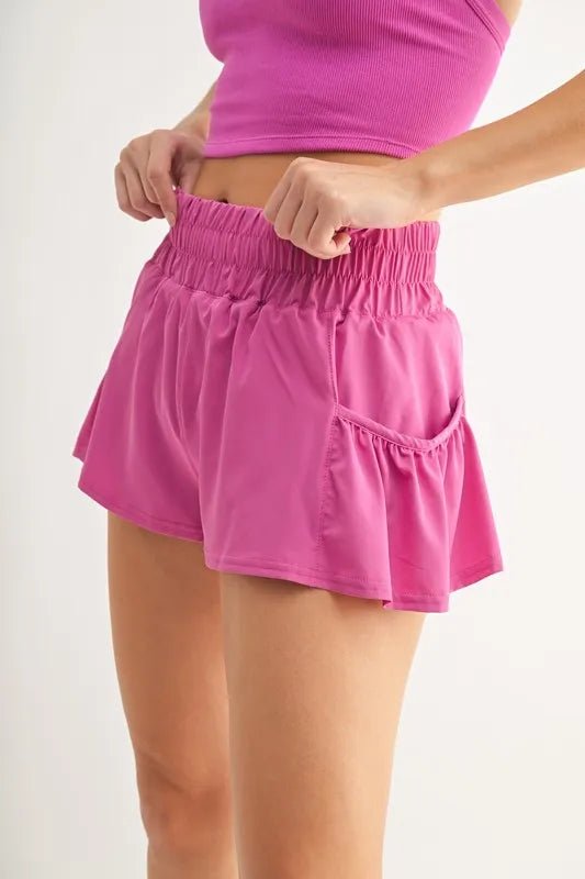MONO B Smocked High Waist Shorts | Nikki &amp; Co. Boutique