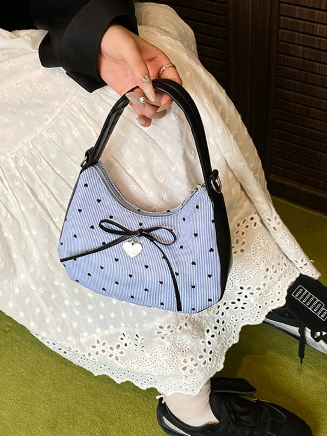 Printed Bow Shoulder Bag - Nikki &amp; Co. Boutique