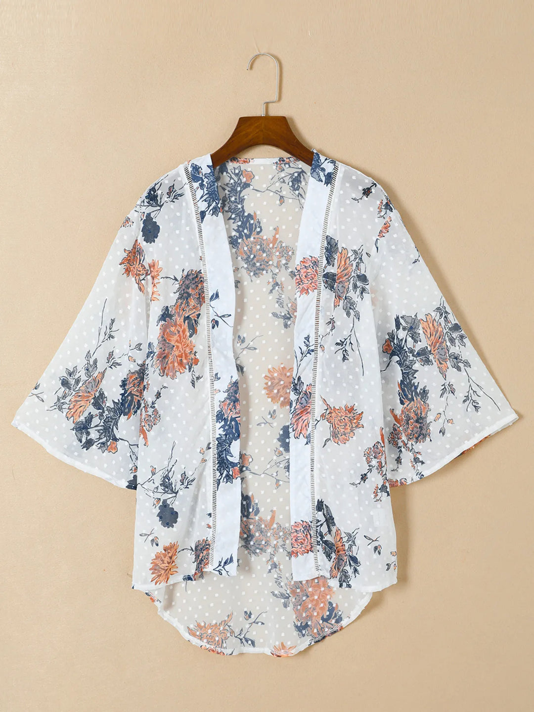 Floral Print Open Front Cover Up - Nikki &amp; Co. Boutique