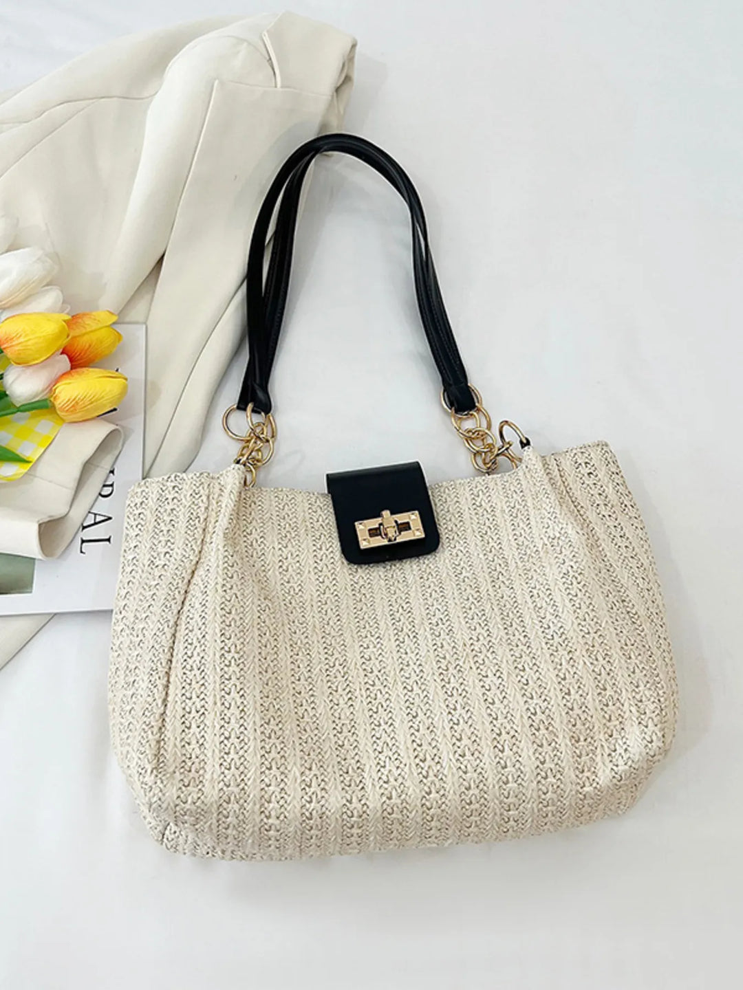 Woven Straw Shoulder Bag - Nikki &amp; Co. Boutique