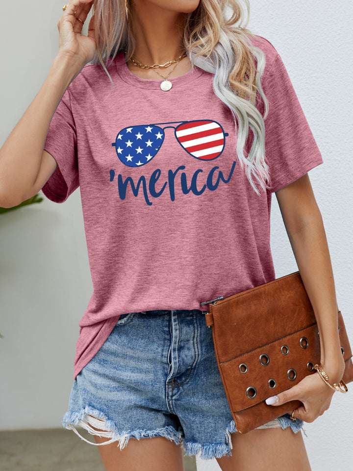 US Flag Glasses Graphic Tees | Nikki &amp; Co. Boutique