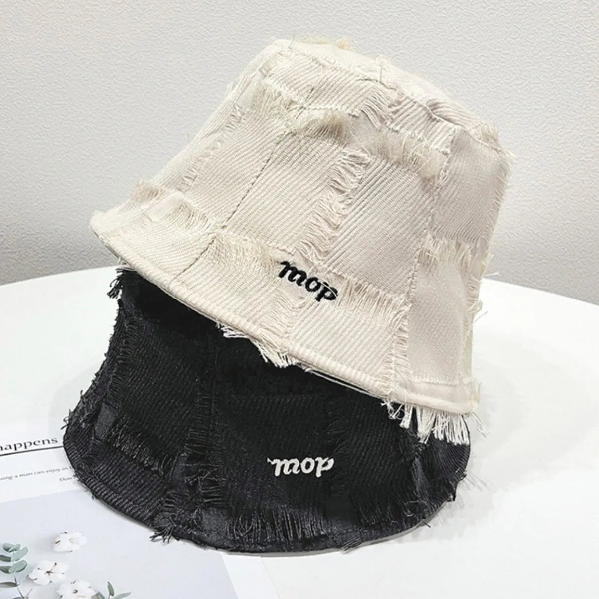 Frayed Edge Bucket Hat - Nikki and Co Boutique