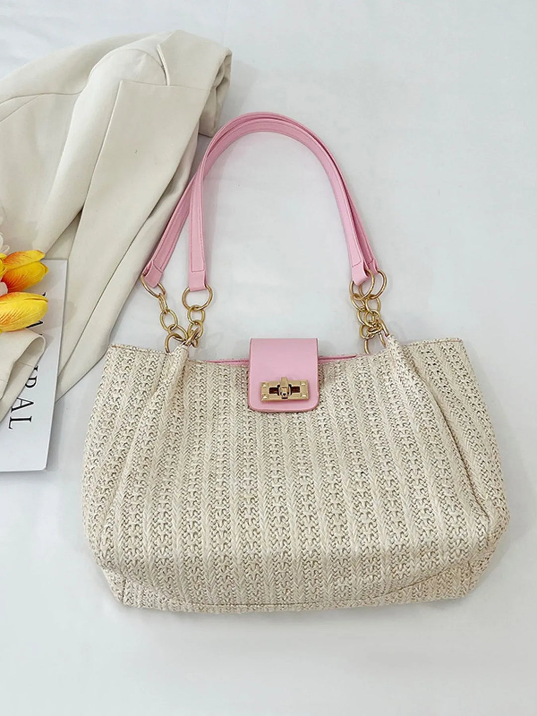 Woven Straw Shoulder Bag - Nikki &amp; Co. Boutique