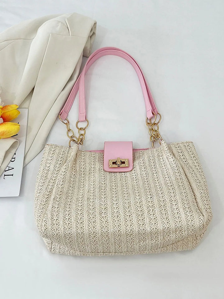Woven Straw Shoulder Bag - Nikki &amp; Co. Boutique