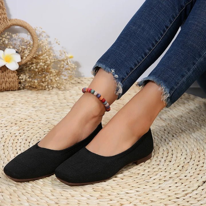 Square Toe Flat Slip-Ons | Nikki &amp; Co. Boutique