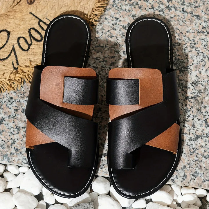 Toe Loop Flats Sandals | Nikki &amp; Co. Boutique