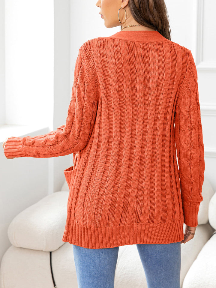 Button Down Cable-Knit Cardigan | Nikki &amp; Co. Boutique