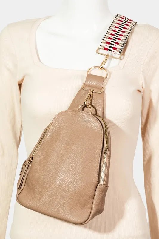 Fame Single Strap Faux Leather Sling Bag - Nikki &amp; Co. Boutique