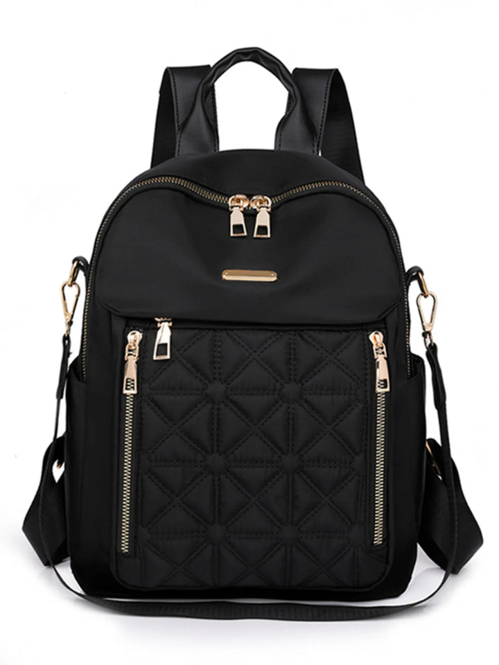 Quilted Oxford Cloth Backpack Bag - Nikki &amp; Co. Boutique