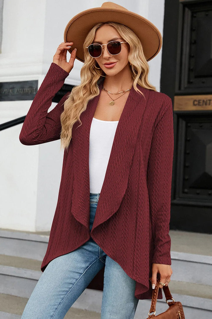 Open Front Long Sleeve Cardigan | Nikki &amp; Co. Boutique