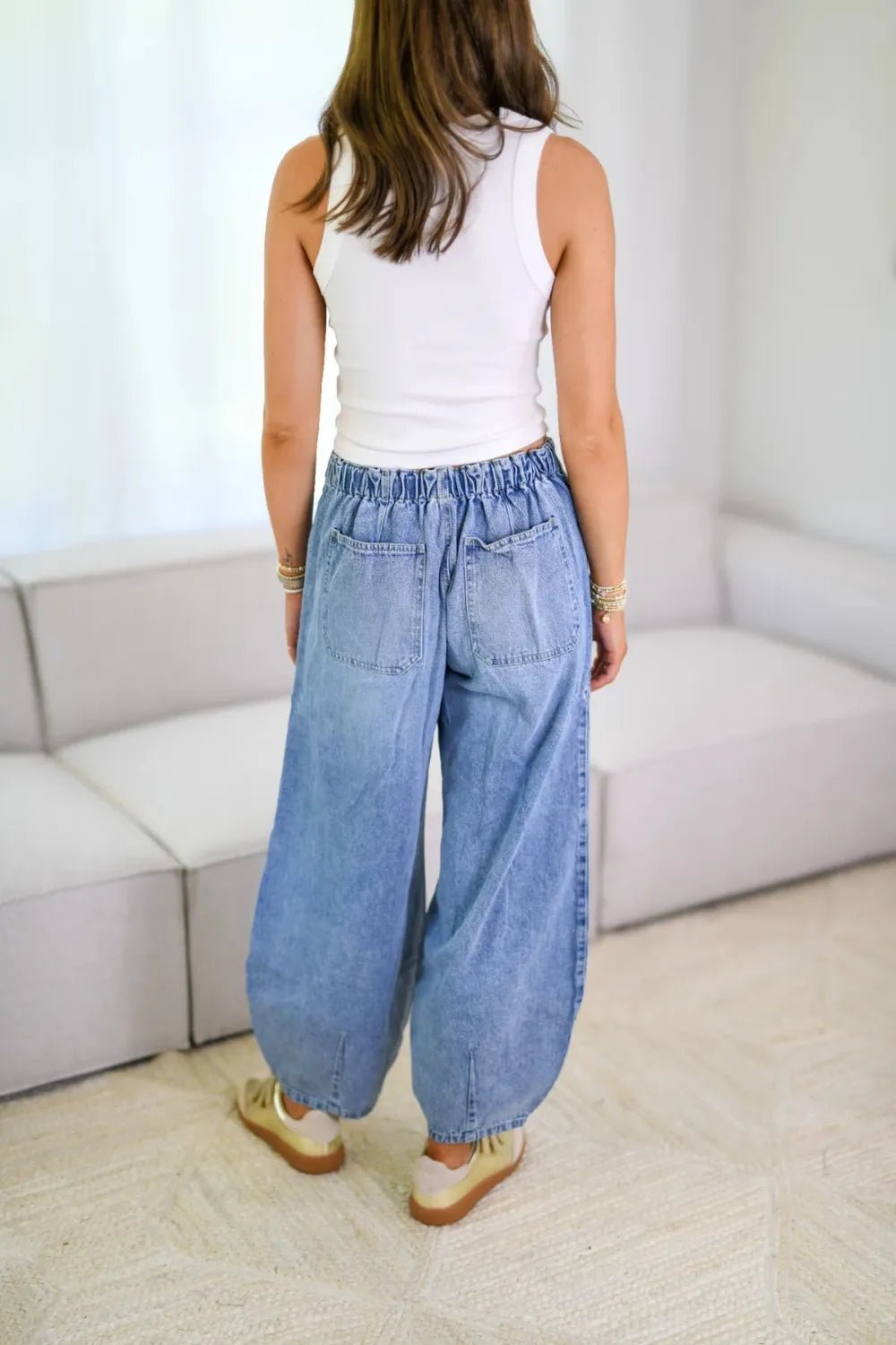 Drawstring Jeans with Pockets | Nikki &amp; Co. Boutique