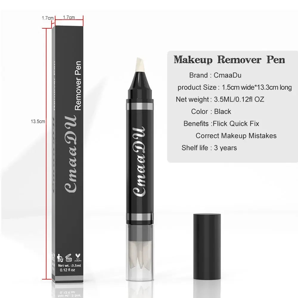 CmaaDu Eyeliner Makeup Remover Pen Dual-Purpose Tool for Correction & Removal