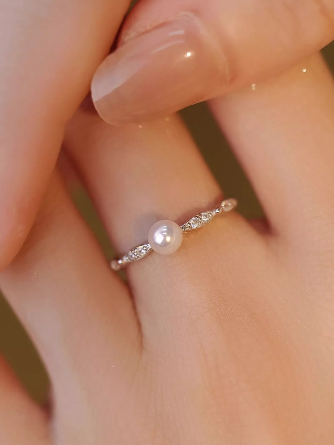 Sterling Silver Pearl Ring - Nikki &amp; Co. Boutique